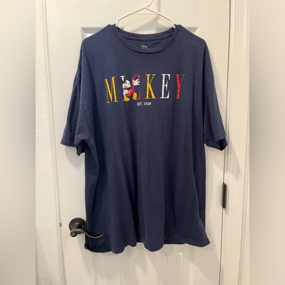 Vintage Mickey Mouse 100% Cotton 2XL T Shirt